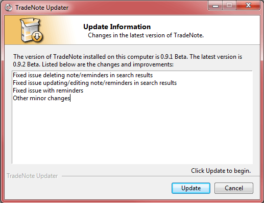 TradeNote Updater